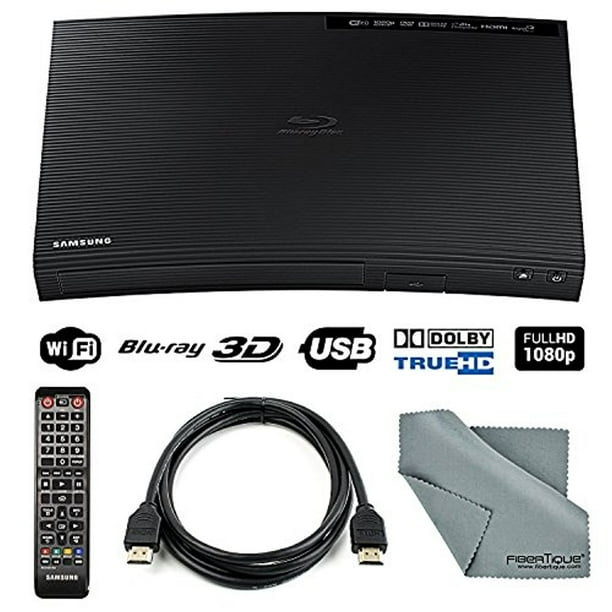 Samsung J5700 Wi Fi Blu Ray Disc Player With Remote Hdmi Cable Fibertique Cleaning Cloth Walmart Com Walmart Com