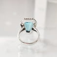 thumbnail image 7 of AAA Coffin Blue Topaz Ring, Natural Blue Topaz Ring, November Birthstone, Womens Ring, Coffin Ring, 925 Sterling Silver, Christmas, Handmade, Statement Jewelry, Coffin Shape Gemstone Ring, 7 of 7
