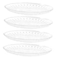 thumbnail image 3 of IFANLANDOR 4Pcs Clear Charger Plates Acrylic Fruit Tray Multipurpose Snacks Serving Tray for Kitchen and Dining, 3 of 8