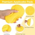 thumbnail image 6 of chasenew 10 Pack Wax Applicator Pads, Microfiber Applicator Pad with Finger Pocket, Foam Car Wax Applicator Pad for Car Cleaning and Polishing (Yellow), 6 of 6
