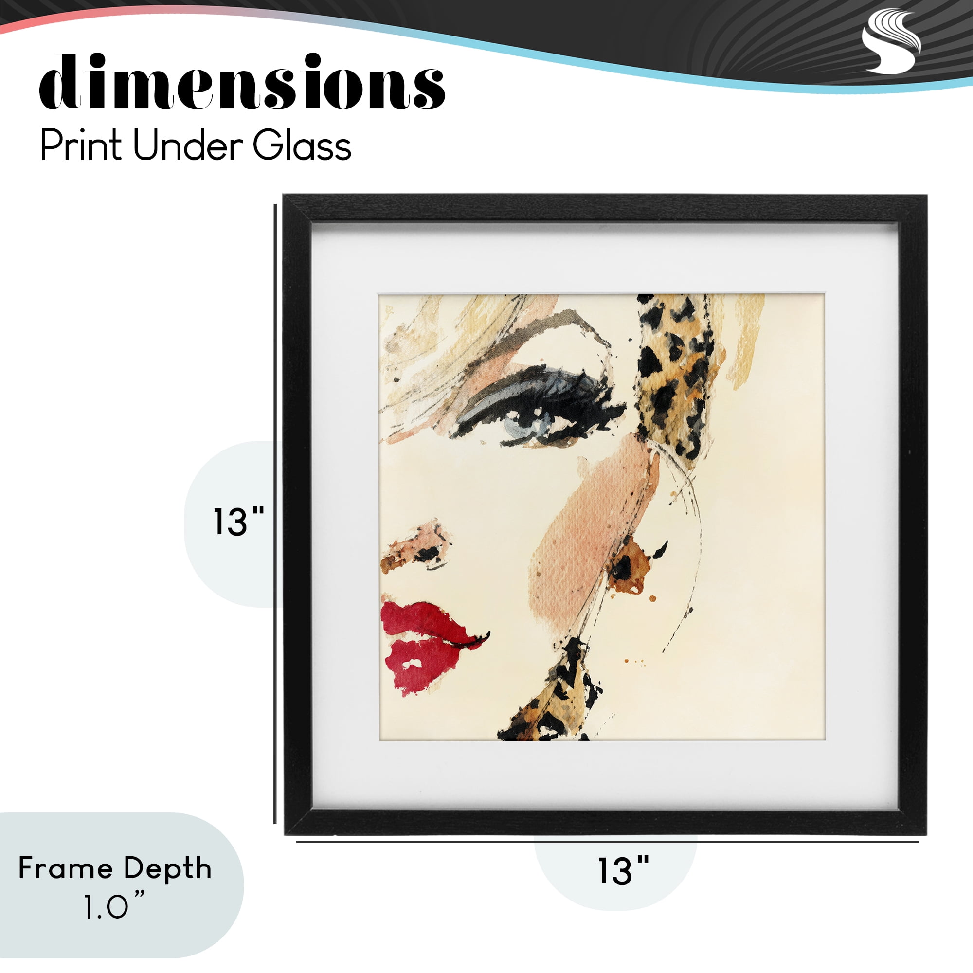 Stupell Industries Crimson Enigma Lipstick Black Framed Print Under Glass, design by Svetlana Aleynikova