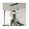 thumbnail image 3 of Lampara Luminaria De Techo Vintage Luz 3 Piezas Led Negro, 3 of 4