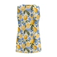 thumbnail image 6 of Jeiento Lemon Print Womens Tank Tops Summer Workout Shirts Sleeveless V Neck Blouse Summer Flowy Tops Comfort Soft Undershirt Basic Tee Clothes,4XL, 6 of 8