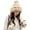 Khaki, variant on XiaoBanDeng Womens Fur Hats with Pompom for Winter Warm Knit Beanie Skull Cap Russian Ushanka Trapper Hat with Ear Cover