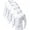 5 White, variant on Alpinario Men's 5-Pack Raglan Long Sleeve Compression Shirts Quick Dry Athletic Baselayer, White, 2XL