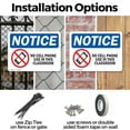 thumbnail image 3 of (2 Pack) No Cell Phone Use In This Classroom OSHA Notice Sign 10 Inch X 7 Inch Plastic Sign, Weather Resistant, UV Protected for Workplace, Business, and Construction Site, Made in the, 3 of 8