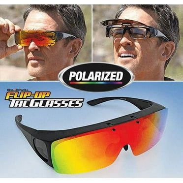Tac Glasses Flip up Tac glasses Anti Glare Polarized Adult Sunglasses as Seen on TV Unisex