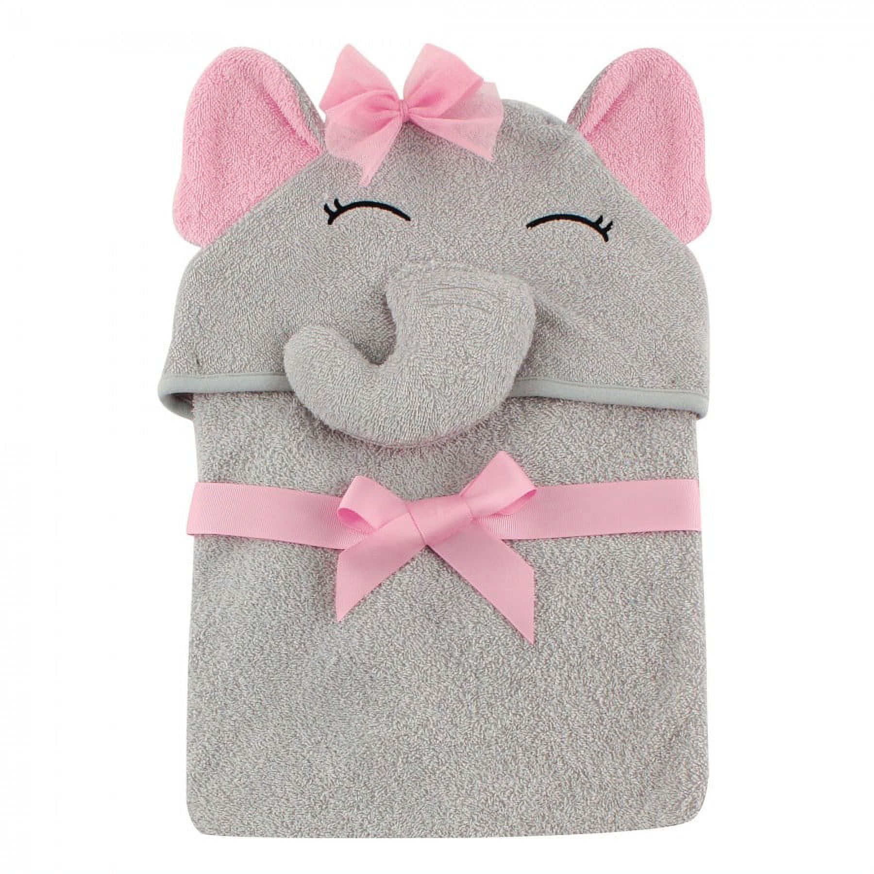 Hudson Baby Elephant Animal Face Hooded Towel