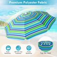 thumbnail image 2 of GVN Outdoor Patio Umbrella,Patio Umbrella,7.2 Feet Portable Outdoor Beach Umbrella with Sand Anchor and Tilt Mechanism-Green, 2 of 11