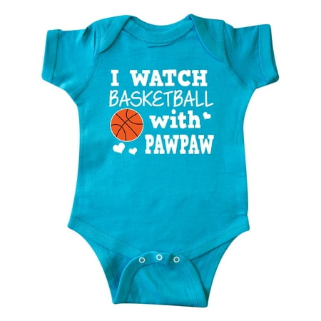 

Inktastic I Watch Basketball with Pawpaw Gift Baby Boy Bodysuit