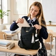 thumbnail image 4 of Women Anti-Theft PU Backpack Purse, Convertible Tassel Shoulder Backpack Bag, Lightweight Multi Pocket Travel Backpack for Ladies, 4 of 4