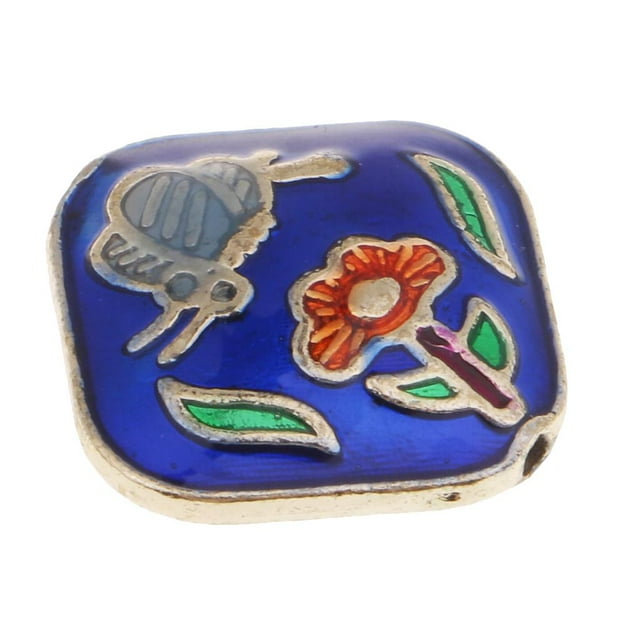Alloy Bead Charm Square Colgante Para La Joyería Que Hace Los Ornamentos De La