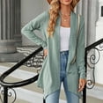 thumbnail image 6 of qolati 2023 Fall Cardigan for Women Trendy Solid Color Cable Knit Open Front Cardigans Jackets Lightweight Casual Loose Flowy Sweater Outwear, 6 of 7