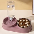 thumbnail image 6 of SHENGXINY Cat Bowls Set - 2 in 1 Pet Feeding Water Bowl, All-in-One Food Water Feeder for Dogs and Cats Pink 11x5.63x2.95in, 6 of 6