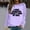 Purple, variant on Women's Trendy Pullover Hoodie Letter Print Round Neck Top For Fall & Winter Lined Pullover Women Junior Girls Sweatsuits Pullover Crop Top Sweatshirt for Women Ladies Sweatsuits Juniors Blouses Tops