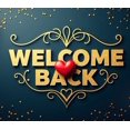 thumbnail image 4 of Welcome Back Banner Colorful Confetti Balloons Decorative Background Party Supplies Event Backdrop Celebration Welcome Banner Photography Props, 4 of 4