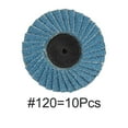 thumbnail image 2 of 10 Pcs 50mm Flap Disc Quick Change Grinding Wheels for Rust Removal polishing grinding 120 Grit, 2 of 6