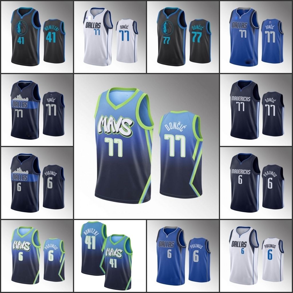 Mens 2018 CITY EDITION #41 Dirk Nowitzki Jersey 77 Luka Doncic Basketball  Jerseys Embroidery Stitched Shirts From Jackyjerseys2018, $16.11