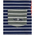 thumbnail image 2 of Kids Headquarters Boys 4-7 Stripe Colorblock Polo Shirt and Twill Short Set, 2 of 3