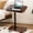 Walnut, variant on PinkSheep Small Side Table End Table Accent Table Tray Table for Bedroom Living Room Small Spaces, White