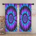 thumbnail image 5 of Blackout Kids Curtains,Blue Purple Tie Dye Pattern Childrens Insulated Curtains Set Of 2,Bedroom Essentials,Toddler Room Decor 52"x63", 5 of 5