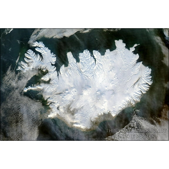 24"x36" Gallery Poster, iceland in winter