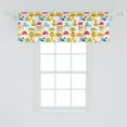 thumbnail image 2 of Ambesonne Cartoon Window Valance, Clouds Balloons Airplanes, 54" X 18", Multicolor, 2 of 3
