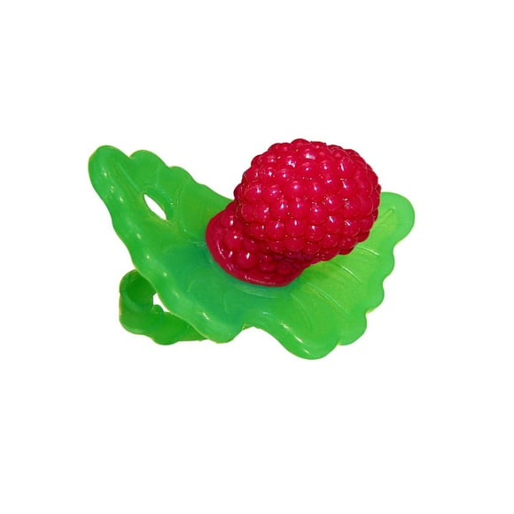 RaZbaby - RaZberry Anneau de Dentition Texturé en Silicone - Rouge