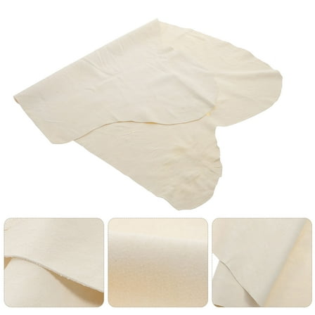 LEORX Chamois Cloth for Car Leather Beige 1Set for Dust Grabbing