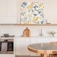 thumbnail image 6 of Yellow Blue Flowers Wall Art Painting on Canvas, Watercolor Botanical Floral Plants Canvas Art Home Prints Wall Art Framed Modern Artwork for Living Room Bedroom Wall Decor 16x16in, 6 of 9