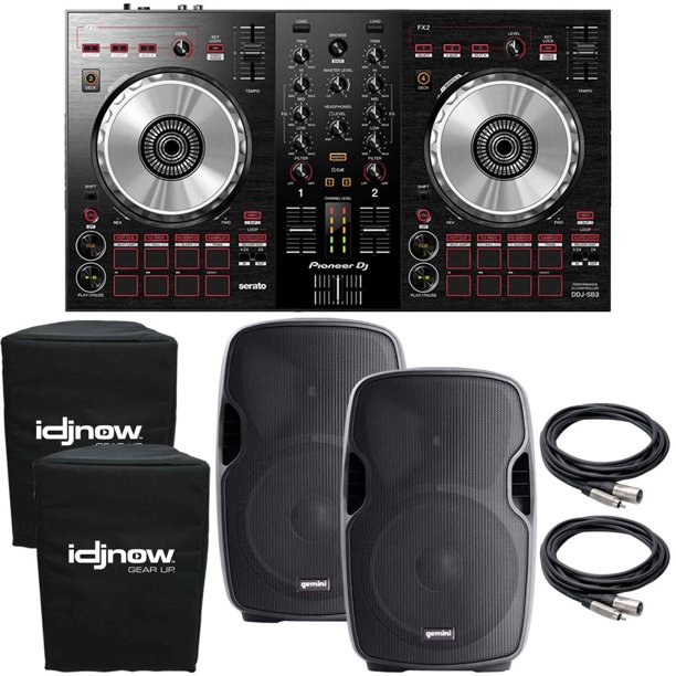 Pioneer Dj Ddj Sb3 2 Channel Serato Lite Dj Controller With Gemini As 10p 12 Speakers Package Walmart Com Walmart Com