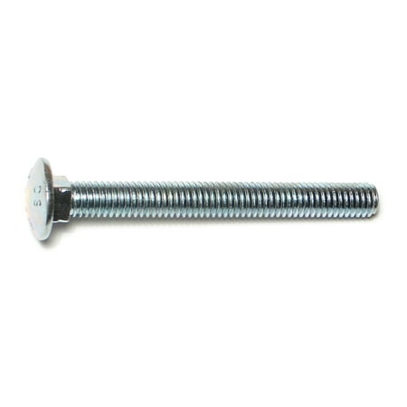 

3/8 -16 x 3-1/2 Zinc Plated Grade 2 / A307 Steel Coarse Thread Carriage Bolts