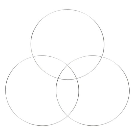 

Three Sets Of Hardware Handmade Diy Jewelry Wall Decoration Iron Ring Metal Dream Catcher Pendant Large Circle Welding Ring Silver Iron Ring