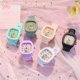 thumbnail image 5 of Bonito reloj de silicona, moderno, luminoso, deportivo, para estudiantes, con correa cuadrada, reloj de gran valor, 5 of 6