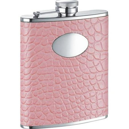 

Visol VF1179 Annabella Light Pink Synthetic Leather Stainless Steel 6oz Hip Flask
