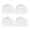 4pcs White, variant on Jnismy 4Pcs Toe Separator Orthopedic Bunion Toe Spacers Ball of Foot Cushions Reusable Foot Alignment Toe Spacer Straightener for Men Women