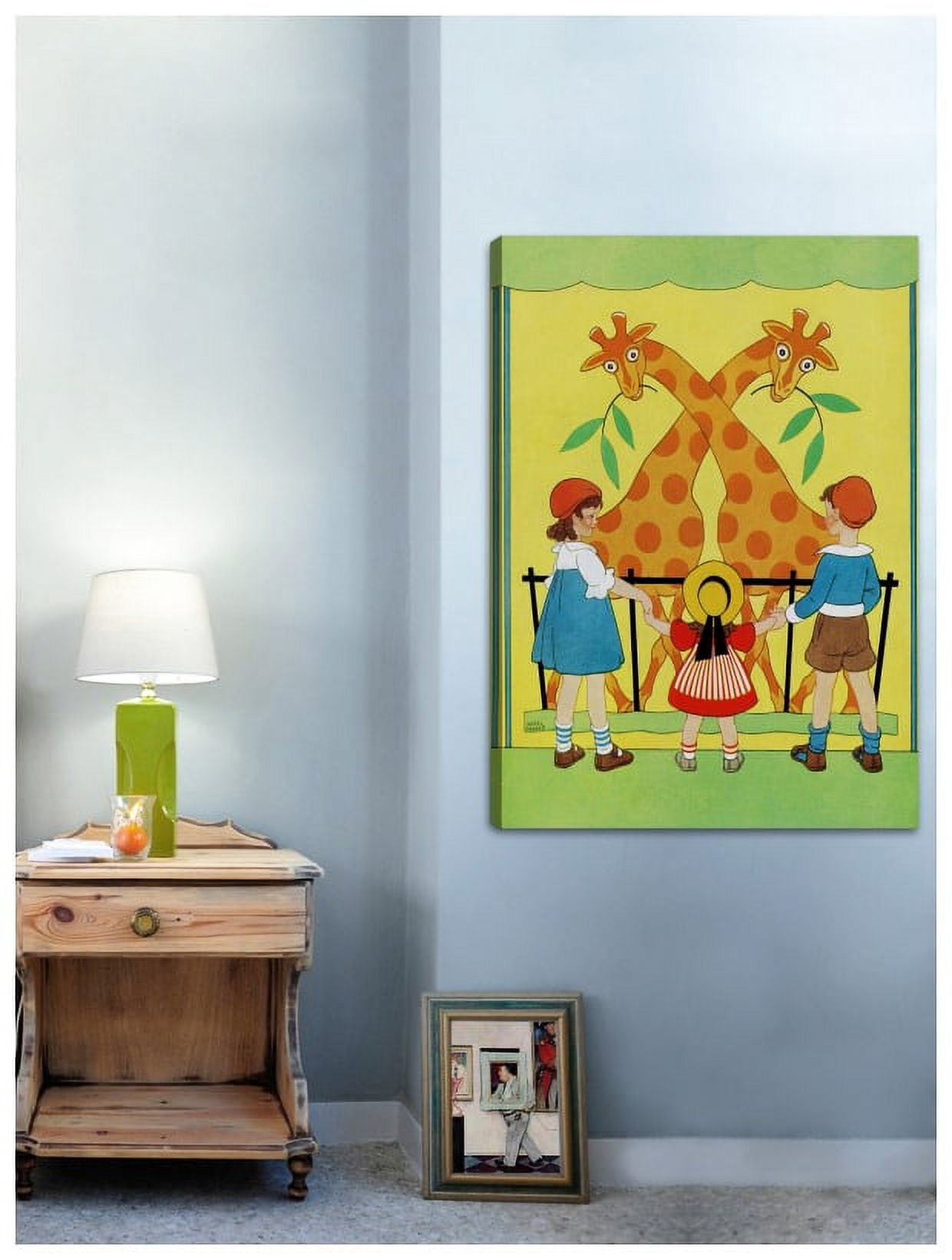 Marmont Hill "Giraffes" by Curtis Painting Print on Canvas
