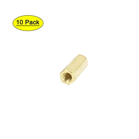 

M3 x 13mm Female/Female Thread Brass Hex Standoff PCB Pillar Spacer 10pcs
