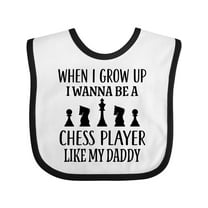 Inktastic Future Chess Player Like Daddy Boys or Girls Baby Bib