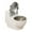 Silver, variant on Wall-Mounted Toilet-Shaped Cat Bowl Wall Mounted Covered Ashtray Toilet Shape with Lid Creative Indoor Smoking Supplies for Home Office Bathroom Decor 14*12*10, White