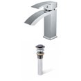 thumbnail image 1 of American Imaginations AI-33709 1 Hole CUPC Approved Lead Free Brass Faucet Set In Chrome Color - Drain Incl., 1 of 8
