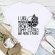 thumbnail image 2 of Camiseta informal con estampado de calavera floral y letras de manga corta con cuello redondo para mujer Pompotops hfajkhk123885, 2 of 5