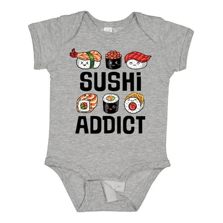 

Inktastic Sushi Addict Funny Sushi Gift Gift Baby Boy or Baby Girl Bodysuit