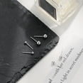 thumbnail image 2 of Pendientes de plata de ley S925 para hombres y mujeres, sencillos, avanzados, fotosensibles, con superficie redonda, con forma de oreja, con diseño de aguja y sensación en la oreja, 2 of 6