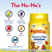 L’il Critters Gummy Vites, Daily Gummy Multivitamin for Kids Ages 2+, Fruit Flavors, 70 Count