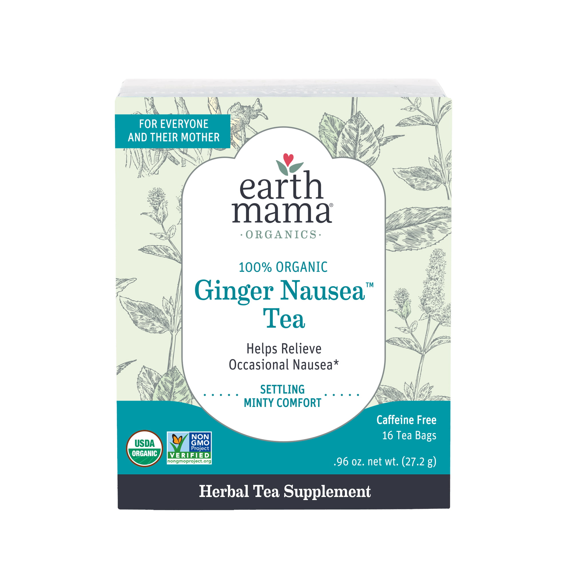 16-Count Earth Mama Organic Periodic Tea Bags for Occasional Menstrual Cramps and Postpartum Support
