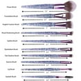thumbnail image 3 of BSROLUNA 10Pcs Stylish Glitter Handle makeup brushes, Light Green, 3 of 3