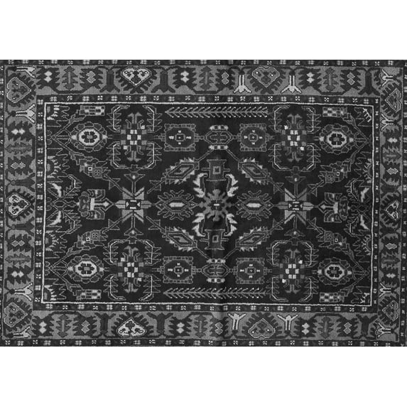 Ahgly Company Indoor Rectangle Persian Gray Traditional Area Rugs, 8' x 10'