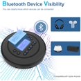 thumbnail image 3 of CD Player Portable,Bluetooth CD Player with Dual Headphone Jack for Home, Rechargeable Walkman Small CD Player for Car,CD Player with Bluetooth Visibility LCD Screen, 3 of 10