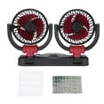 thumbnail image 2 of Car Fans Quiet Portable Cooling Dual Head Rotatable Electric Fan for SUV RV, 2 of 7